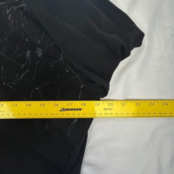 Lavena Tunic Top Women‎ Large Black Asymetric Shirt Blouse Buckle Eyelet Trim - Picture 13 of 16